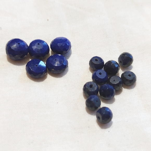 Bead destash, loose beads for jewelry making, mixed semiprecious glass metal - Picture 10 of 12